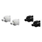 Maxbell 2x Aquarium Duckbill Nozzle Connector Rotating Sturdy Water Outlet   White