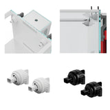 Maxbell 2x Aquarium Duckbill Nozzle Connector Rotating Sturdy Water Outlet   White