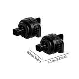 Maxbell 2x Aquarium Duckbill Nozzle Connector Rotating Sturdy Water Outlet   Black