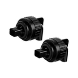 Maxbell 2x Aquarium Duckbill Nozzle Connector Rotating Sturdy Water Outlet   Black