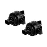 Maxbell 2x Aquarium Duckbill Nozzle Connector Rotating Sturdy Water Outlet   Black