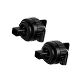 Maxbell 2x Aquarium Duckbill Nozzle Connector Rotating Sturdy Water Outlet   Black