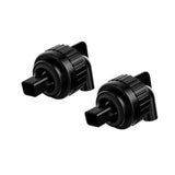 Maxbell 2x Aquarium Duckbill Nozzle Connector Rotating Sturdy Water Outlet   Black