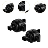 Maxbell 2x Aquarium Duckbill Nozzle Connector Rotating Sturdy Water Outlet   Black