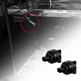 Maxbell 2x Aquarium Duckbill Nozzle Connector Rotating Sturdy Water Outlet   Black