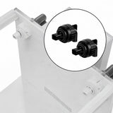 Maxbell 2x Aquarium Duckbill Nozzle Connector Rotating Sturdy Water Outlet   Black
