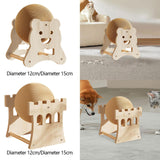 Maxbell Sisal Scratching Ball Lightweight Scratch Board for Kittens Indoor Cat Puppy Bear Small