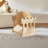 Maxbell Sisal Scratching Ball Lightweight Scratch Board for Kittens Indoor Cat Puppy Castle Small