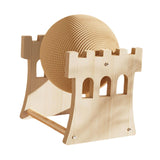 Maxbell Sisal Scratching Ball Lightweight Scratch Board for Kittens Indoor Cat Puppy Castle Small