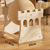 Maxbell Sisal Scratching Ball Lightweight Scratch Board for Kittens Indoor Cat Puppy Castle Small