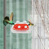 Maxbell Window Hummingbird Feeder for Outdoor Bird Watching with Strong Suction Cups