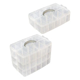 Maxbell Dog Shoes Storage Box Detachable Compartments Compact Shoe Storage Organizer 24.5x17x6cm