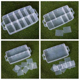 Maxbell Dog Shoes Storage Box Detachable Compartments Compact Shoe Storage Organizer 24.5x17x6cm