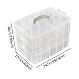 Maxbell Dog Shoes Storage Box Detachable Compartments Compact Shoe Storage Organizer 24.5x17x18cm