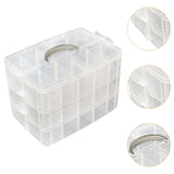 Maxbell Dog Shoes Storage Box Detachable Compartments Compact Shoe Storage Organizer 24.5x17x18cm