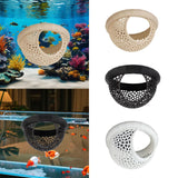 Maxbell Aquarium Hammock Ornament Breeding Decorative Tank Accessory Decor Hide Cave Beige