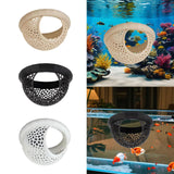 Maxbell Aquarium Hammock Ornament Breeding Decorative Tank Accessory Decor Hide Cave Beige