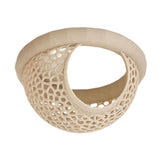 Maxbell Aquarium Hammock Ornament Breeding Decorative Tank Accessory Decor Hide Cave Beige