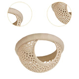 Maxbell Aquarium Hammock Ornament Breeding Decorative Tank Accessory Decor Hide Cave Beige