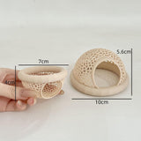 Maxbell Aquarium Hammock Ornament Breeding Decorative Tank Accessory Decor Hide Cave Beige