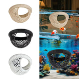 Maxbell Aquarium Hammock Ornament Breeding Decorative Tank Accessory Decor Hide Cave Beige