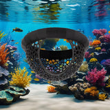 Maxbell Aquarium Hammock Ornament Breeding Decorative Tank Accessory Decor Hide Cave Black