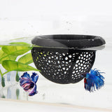 Maxbell Aquarium Hammock Ornament Breeding Decorative Tank Accessory Decor Hide Cave Black