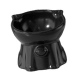 Maxbell Raised Cat Bowl Minimalist Anti Slip Elevated Cat Bowl for Small Medium Dogs Black