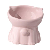 Maxbell Raised Cat Bowl Minimalist Anti Slip Elevated Cat Bowl for Small Medium Dogs Pink