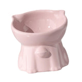 Maxbell Raised Cat Bowl Minimalist Anti Slip Elevated Cat Bowl for Small Medium Dogs Pink