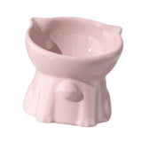 Maxbell Raised Cat Bowl Minimalist Anti Slip Elevated Cat Bowl for Small Medium Dogs Pink