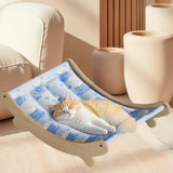 Maxbell Cat Cooling Sleeping Bed Hammock Elevated Couch for Puppy 49x31.5x13cm Blue