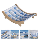 Maxbell Cat Cooling Sleeping Bed Hammock Elevated Couch for Puppy 49x31.5x13cm Blue