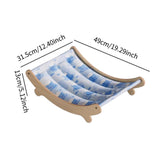 Maxbell Cat Cooling Sleeping Bed Hammock Elevated Couch for Puppy 49x31.5x13cm Blue