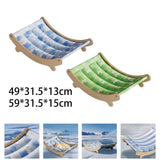 Maxbell Cat Cooling Sleeping Bed Hammock Elevated Couch for Puppy 49x31.5x13cm Blue
