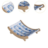 Maxbell Cat Cooling Sleeping Bed Hammock Elevated Couch for Puppy 49x31.5x13cm Blue