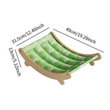 Maxbell Cat Cooling Sleeping Bed Hammock Elevated Couch for Puppy 49x31.5x13cm Green