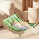Maxbell Cat Cooling Sleeping Bed Hammock Elevated Couch for Puppy 59x31.5x15cm Green