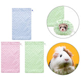 Maxbell Bearded Dragon Bath Towel Ferret Bath Towel Bag for Sugar Gliders Small Pets Blue