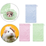 Maxbell Bearded Dragon Bath Towel Ferret Bath Towel Bag for Sugar Gliders Small Pets Blue