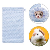 Maxbell Bearded Dragon Bath Towel Ferret Bath Towel Bag for Sugar Gliders Small Pets Blue