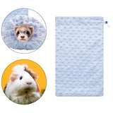 Maxbell Bearded Dragon Bath Towel Ferret Bath Towel Bag for Sugar Gliders Small Pets Blue