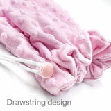 Maxbell Bearded Dragon Bath Towel Ferret Bath Towel Bag for Sugar Gliders Small Pets Pink