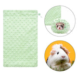 Maxbell Bearded Dragon Bath Towel Ferret Bath Towel Bag for Sugar Gliders Small Pets Green