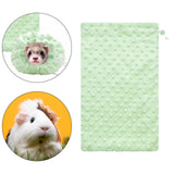 Maxbell Bearded Dragon Bath Towel Ferret Bath Towel Bag for Sugar Gliders Small Pets Green