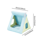 Maxbell Bird Nest House Hanging Hammock Parrot Hanging Tent for Parakeets Cockatiels Blue