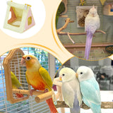 Maxbell Bird Nest House Hanging Hammock Parrot Hanging Tent for Parakeets Cockatiels Yellow