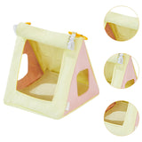 Maxbell Bird Nest House Hanging Hammock Parrot Hanging Tent for Parakeets Cockatiels Yellow