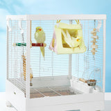 Maxbell Bird Nest House Hanging Hammock Parrot Hanging Tent for Parakeets Cockatiels Yellow