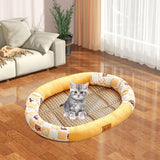Maxbell Pet Cooling Pad Playmat Breathable Puppy Kitten Nest for Cats and Small Dogs Yellow S